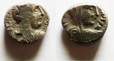 Ancient Coins - Nabataean Kings. Malichus II (AD 40-70). AR sela (13mm, 4.03g). Struck in regnal year 21 (AD 60/1).