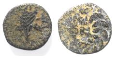 Ancient Coins - BE-HEADER OF JOHN THE BAPTIST: Judaea. Herodian dynasty. Herod Antipas (4 BC-AD 39). AE unit