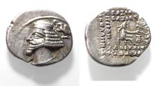 Ancient Coins - KINGS OF PARTHIA. Parthian Kingdom. SILVER DRACHM .