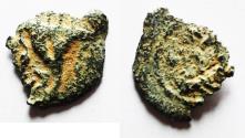 Ancient Coins - Judaea, The Herodians. Herod Archelaus, 4 BC-6 AD. AE Prutot.
