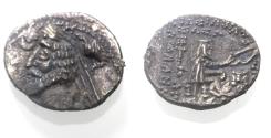 Ancient Coins - KINGS OF PARTHIA. Parthian Kingdom. SILVER DRACHM .