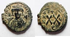 Ancient Coins - MAURICE TIBERIUS (582-602). Antioch. Half Follis