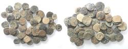 Ancient Coins - AS FOUND: NABATAEAN LOT OF 50 BRONZE COINS