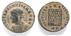 Ancient Coins - CONSTANTINE II AE FOLLIS. CAMP GATE