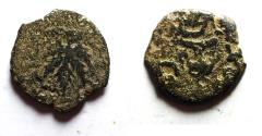Ancient Coins - Judaea. Jewish War. First Revolt. AE Prutah. Year 2. 67/68 C.E.