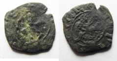 World Coins - CRUSADERS, Lusignan Kingdom of Cyprus. Anonymous. Time of Janus, 1398-1432, or John II, 1432-1458. BI Denier 