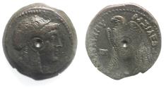 Ancient Coins - PTOLEMAIC KINGS of EGYPT. Ptolemy V or Ptolemy VI. 204-180 BC or 180-145 BC. Æ. ISIS