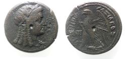 Ancient Coins - PTOLEMAIC KINGS of EGYPT. Ptolemy V or Ptolemy VI. 204-180 BC or 180-145 BC. Æ. ISIS