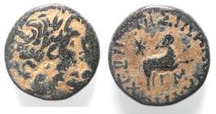 Ancient Coins - Seleucis and Pieria. Antioch Æ 18 . Star of Bethlehem depicted. 1st Century AD