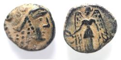 Ancient Coins - NABATAEAN. ARETAS II OR III DAMASCUS MINT. AE 14