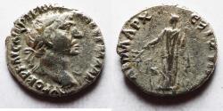 Ancient Coins - Arabia. Petra or Bostra Mint. Trajan 98 - 117 A.D. Silver Drachm