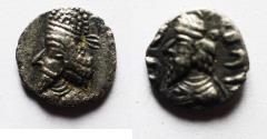 Ancient Coins - Kings of Persis. 2nd century BC. AR Diobol
