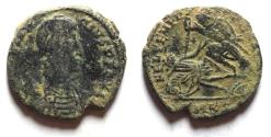 Ancient Coins - CONSTANTIUS II AE . AS FOUND. FALLEN HORSEMAN