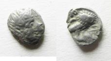 Ancient Coins - South Arabia. Sabean kingdom. Late 4th-mid 2nd centuries BC. AR eighth unit (8mm, 0.52g). Imitating Athens.