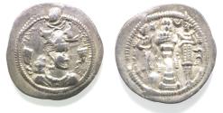 Ancient Coins - Sasanian Empire. Peroz (AD 459-484) AR Drachm
