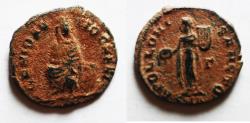 Ancient Coins - Pagan Coinage. Time Of Persecution: Maximinus II. 1/4 Nummus. A.D. 312.