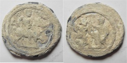 Ancient Coins - Antinoos: Egypt. Alexandria. Second-third centuries AD. Lead tessera (20mm, 2.44g). 