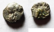 Ancient Coins - Philistia (Palestine). Uncertain mint.  AR obol (8mm, 0.64 g).Struck c. 450-333 BC.