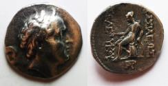 Ancient Coins - Seleukid Kings. Seleukos IV Philopator (187-175 BC). AR tetradrachm (28mm, 16.86g). Seleukeia on the Tigris mint.