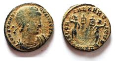 Ancient Coins - ORIGINAL DESERT PATINA. CONSTANTINE I THE GREAT AE FOLLIS