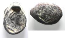Ancient Coins - Roman Egypt. 2nd-3rd century AD. Lead seal impression (17MM. 8.36GM). FEMALE'S HEAD R.