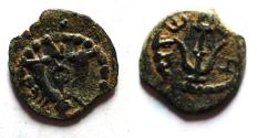 Ancient Coins - Judaea, Herod the Great, 37 - 4 B.C. AE prutah.