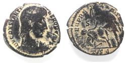 Ancient Coins - CONSTANTIUS GALLUS AE . FALLEN HORSEMAN.