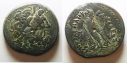Ancient Coins - 42MM : PTOLEMAIC KINGDOM. Ptolemy IV Philopator (225-205 BC). AE drachm. Alexandria Struck 222-220/19 BC