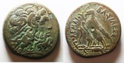 Ancient Coins - 40MM : PTOLEMAIC KINGDOM. Ptolemy IV Philopator (225-205 BC). AE drachm. Alexandria Struck 222-220/19 BC