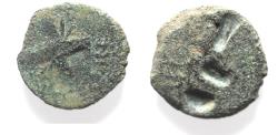 Ancient Coins - STRIKING ERROR: Judaea. Roman Procurators. Antonius Felix (AD 52-59) under Claudius Æ Prutah