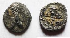 Ancient Coins - Kings of Persis. 2nd century BC. AR Obol
