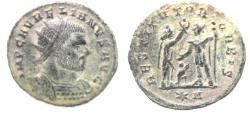 Ancient Coins - Roman Imperial. Aurelian (AD 270-275). AD. Silvered AE antoninianus (21 mm, 4.16 g). Cyzicus mint. Struck AD 272- 273.