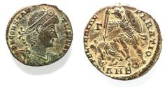 Ancient Coins - CONSTANTIUS II AE . FALLEN HORSEMAN