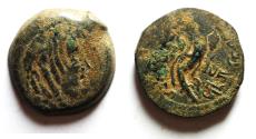 Ancient Coins - Arabia. Nabataean Kings. Malichus I (59/8-30 BC). AE 24mm, 9.87g. Struck in regnal year 28 (32/1 BC).