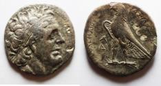 Ancient Coins - Unpublished variety: Ptolemaic Kingdom. Ptolemy I Soter (305/4-282 BC). AR tetradrachm (27mm, 12.58g). Alexandria mint.