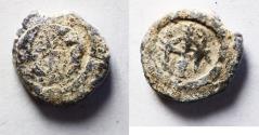 Ancient Coins - Medieval (Crusader?). 11th-12th century. Lead seal (12mm, 1.97g).