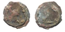 Ancient Coins - Arabia Felix. Hadhramawt. First century BC-first century AD. Cast AE UNIT . Shaqar mint.