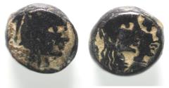 Ancient Coins - HEAVY WEIGHT: Arabia. Nabataean Kings. Aretas IV (9 BC-AD 40). AR sela (13mm, 5.00g). Petra mint. Struck c. c. AD 23/4-39/40.
