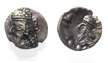 Ancient Coins - Kings of Persis. 2nd century BC. AR Obol