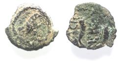 Ancient Coins - Judaea. Herod the Great 37 - 4 BC. AE Lepton. EAGLE
