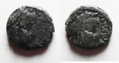 Ancient Coins - Nabatean Kingdom. Malichus II (AD 40-70). AR drachm (15mm, 2.57g). Struck c. AD 45/6-64/5.