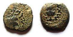 Ancient Coins - Judaea. Jewish War. First Revolt. AE Prutah. Year 2. 67/68 C.E.