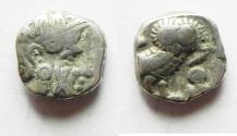 Ancient Coins - ARABIA, Southern. Saba'. Late 4th–mid 2nd centuries BC. AR tmrt – Quarter Unit