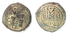 Ancient Coins - Byzantine. Heraclius (610-641). AE follis (30mm, 10.02g). Thessalonica mint, 2nd officina. Dated regnal year 5 (614/15).