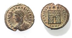 Ancient Coins - CONSTANTIUS II AE FOLLIS. CAMP GATE