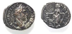 Ancient Coins - ROMAN IMPERIAL. ANTONINUS PIUS SILVER DENARIUS
