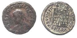 Ancient Coins - CONSTANTINE II AE FOLLIS. CAMP GATE