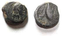 Ancient Coins - NABATAEA. Malichos I. 60-30 BC. AE 16. (33/2 BC).