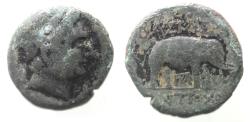 Ancient Coins - Seleukid Kings. Antiochos III the Great (222-187 BC) Æ18