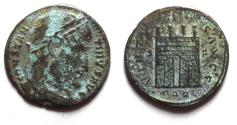 Ancient Coins - Constantine I the Great AE follis. Camp Gate. OPEN GATES
